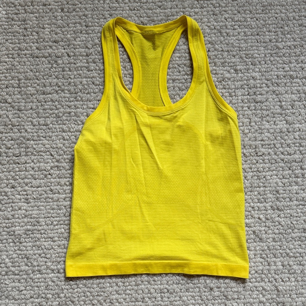 Lululemon Athletica Yellow Tank Top